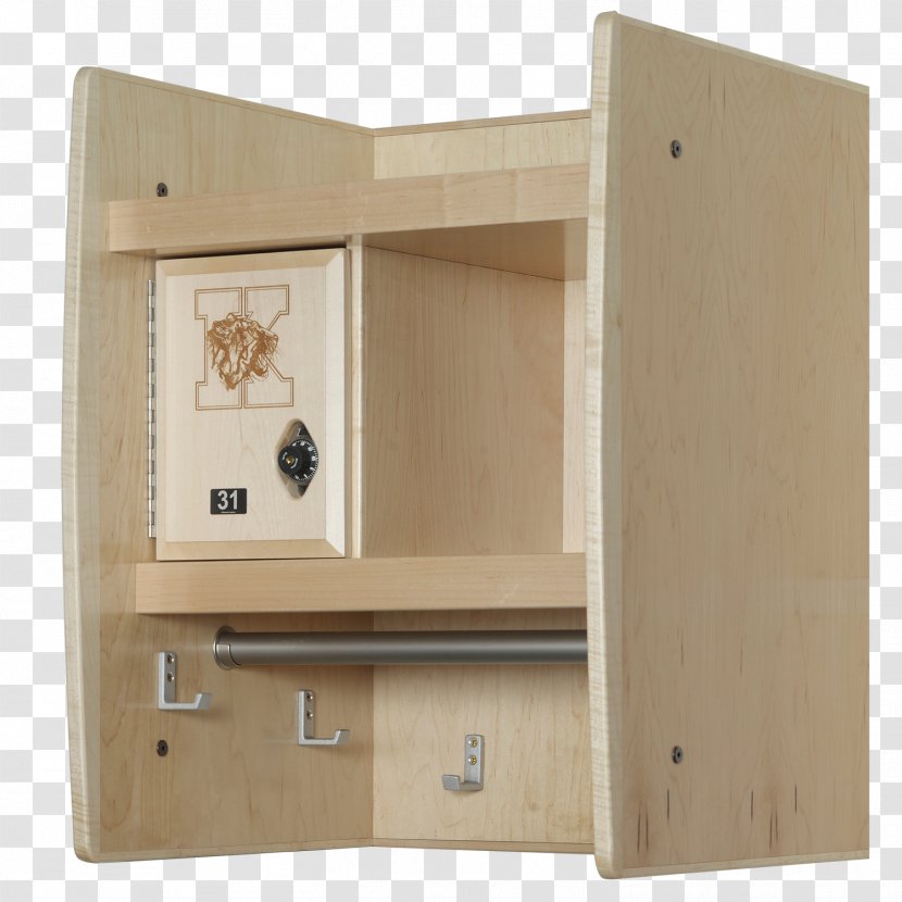 Locker Wall Changing Room Furniture Shelf - Wood Transparent PNG