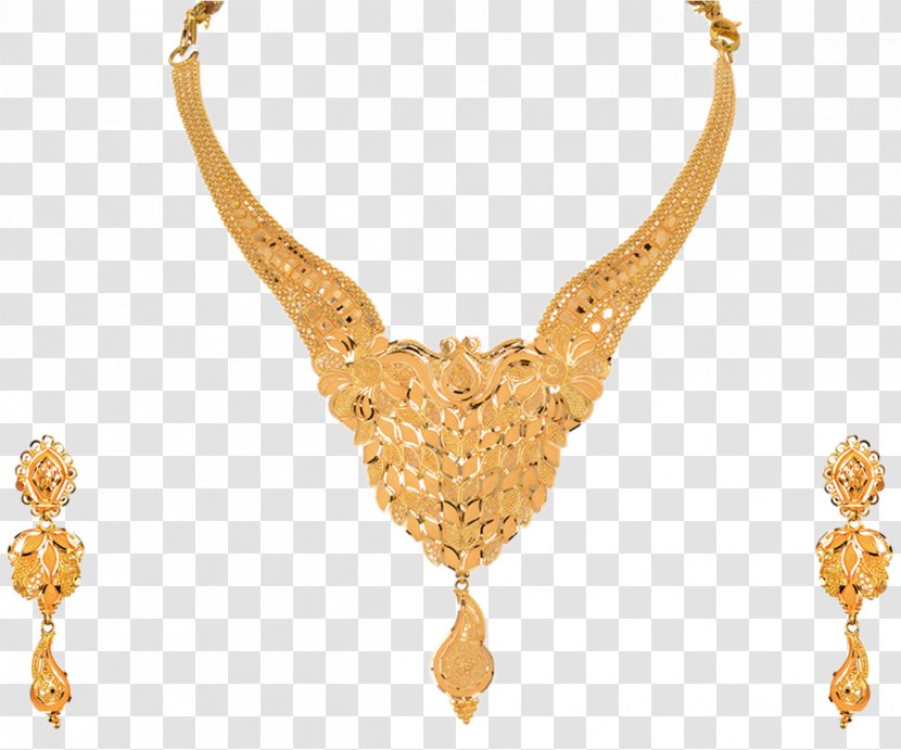 Orra Jewellery Necklace Gold Earring - Metal Transparent PNG