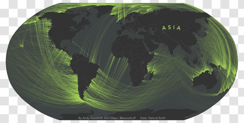 Earth Globe Map Line Horizon - 8 Point Story Arc Transparent PNG