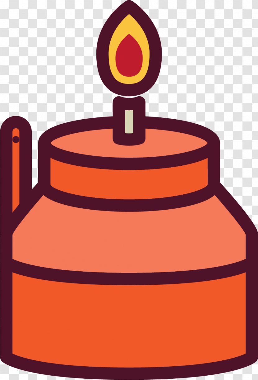 Recreation Clip Art - Orange - Red Candle Of Eid Al Fitr Transparent PNG