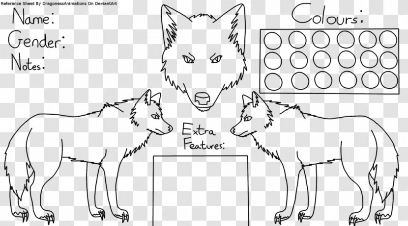 Siberian Husky Line Art Gray Wolf Canidae Drawing - Transparent Sheet Used For Overlays Transparent PNG