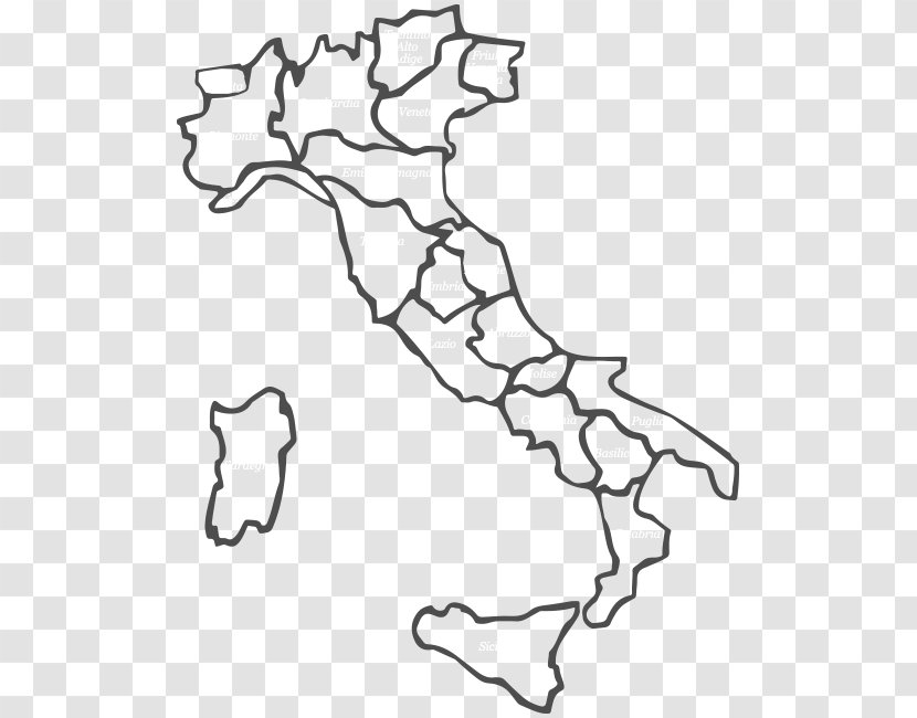 Regions Of Italy Abruzzo Lazio Molise - White - Stelle Marine Transparent PNG
