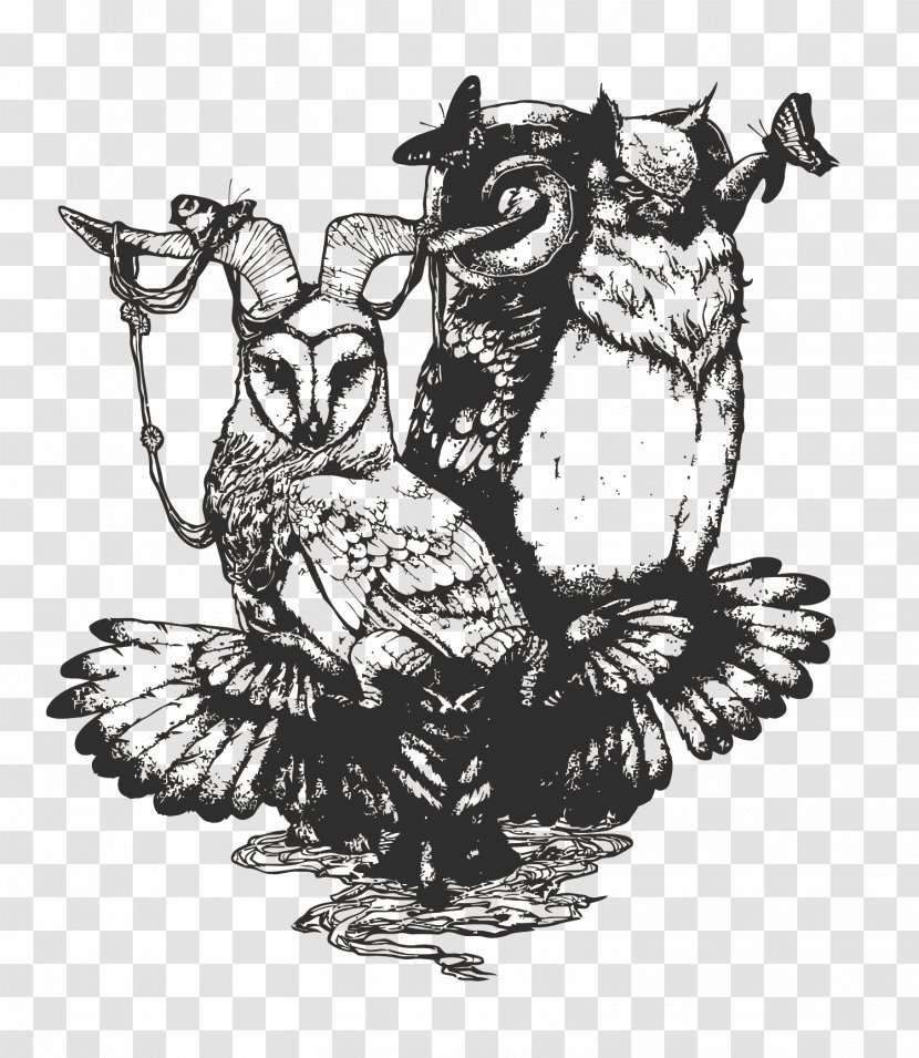 Owl Drawing Art - Deviantart - Vector Devil Transparent PNG