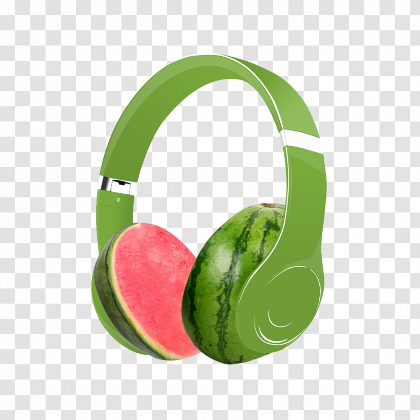 Headphones Product Design - Green Transparent PNG