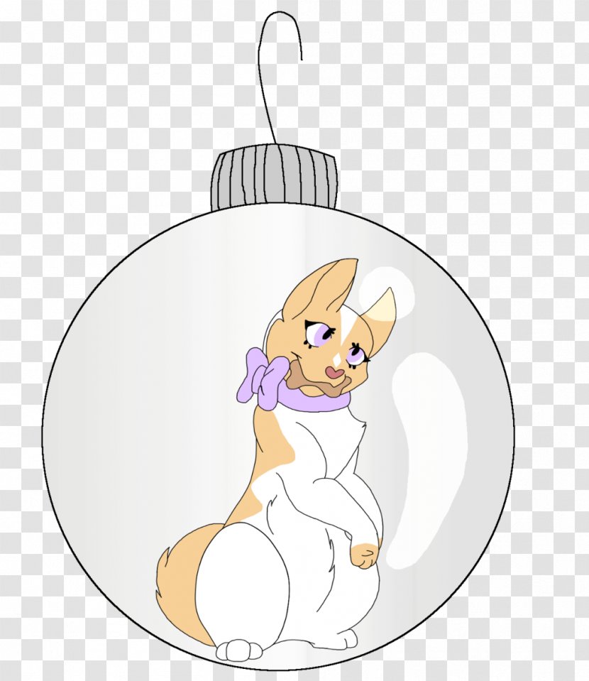 Canidae Cartoon Illustration Dog Christmas Ornament - Heart Transparent PNG