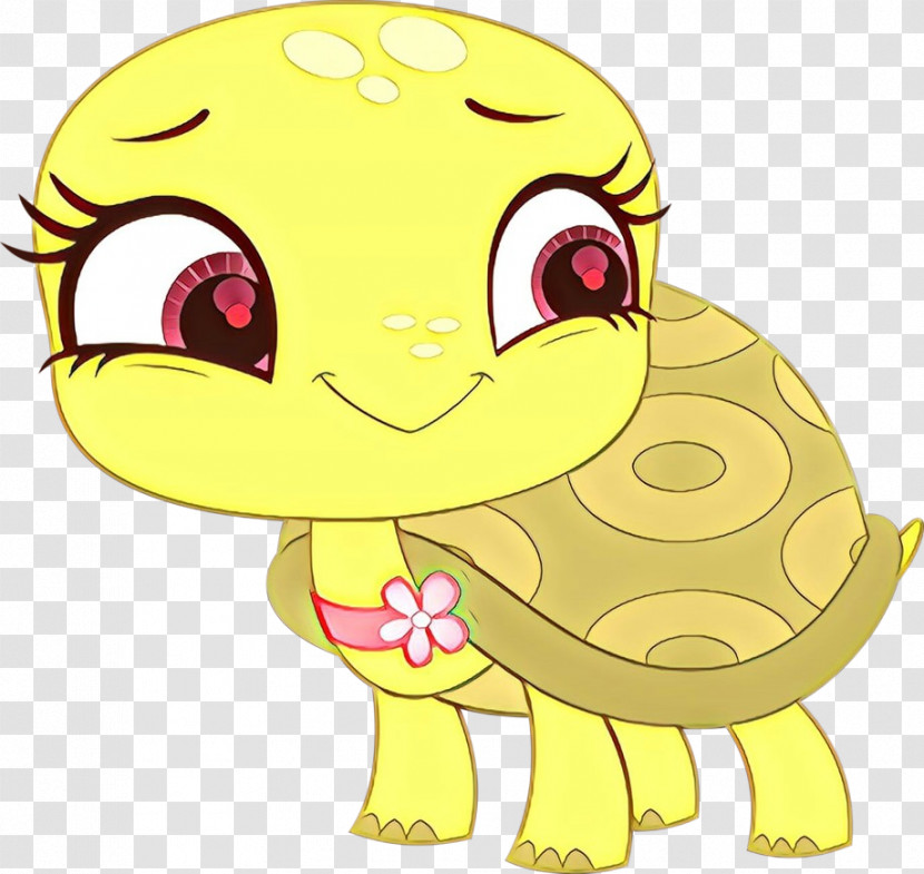 Cartoon Yellow Smile Transparent PNG