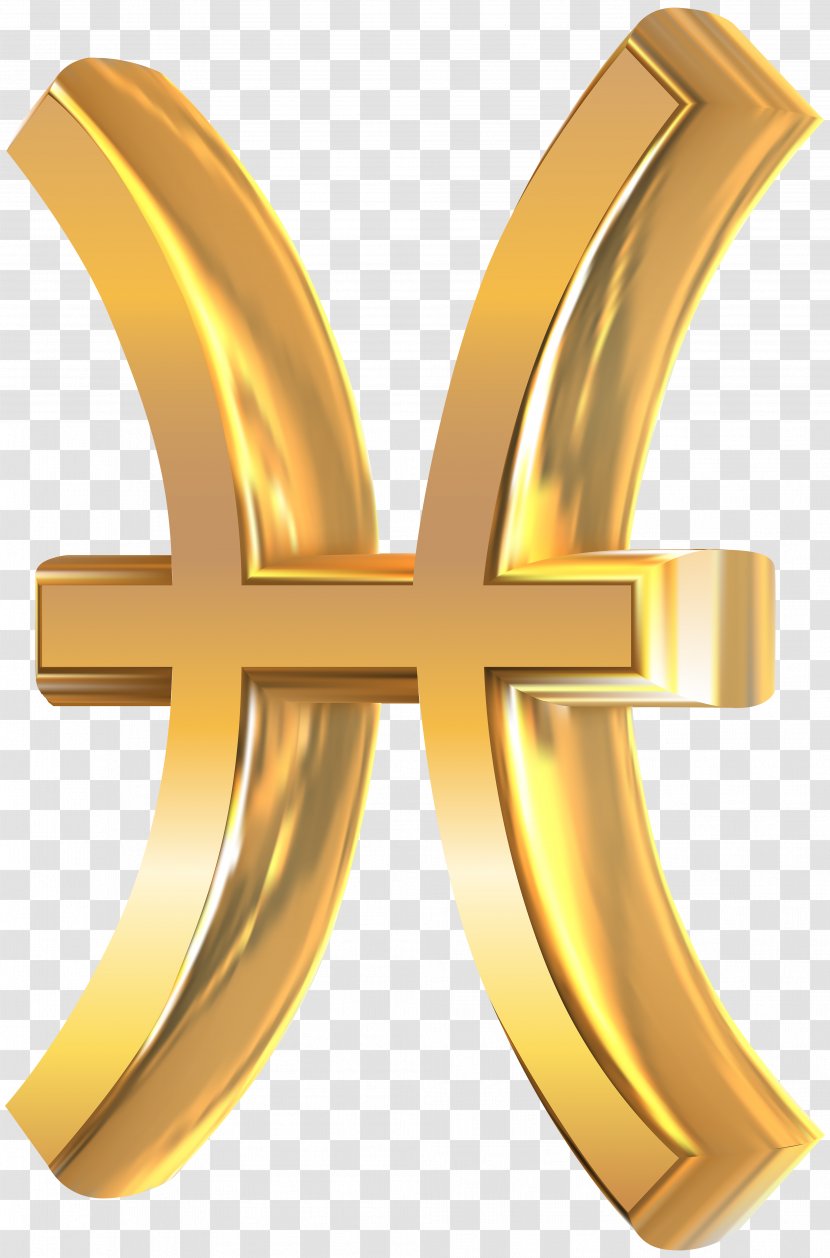 Pisces Zodiac Sagittarius Image - Cross - Palm Gold Transparent PNG