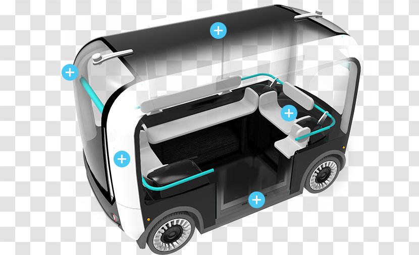 EasyMile SAS EZ10 Autonomous Car Bus - Transport - Electric Transparent PNG