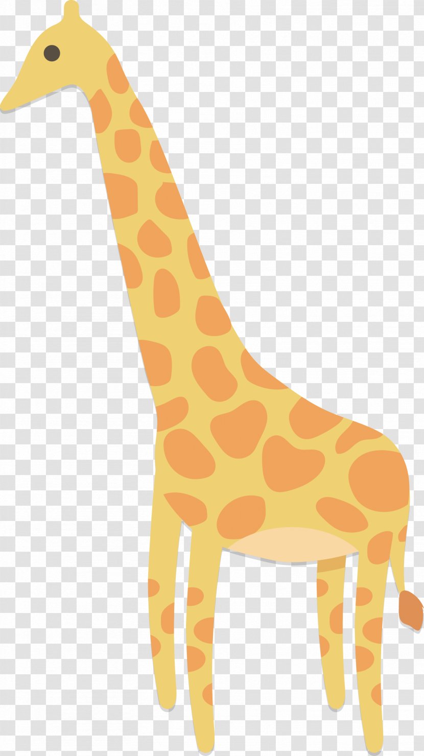 Northern Giraffe Illustration - Terrestrial Animal - Vector Stick Figure Transparent PNG