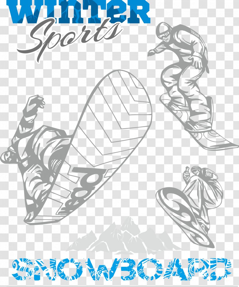 Snowboarding Illustration - Shoe - Vector Skateboard Transparent PNG