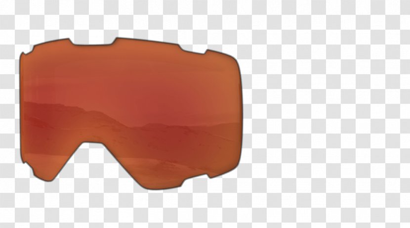 Goggles Google Glass Glasses Angle - Orange Transparent PNG