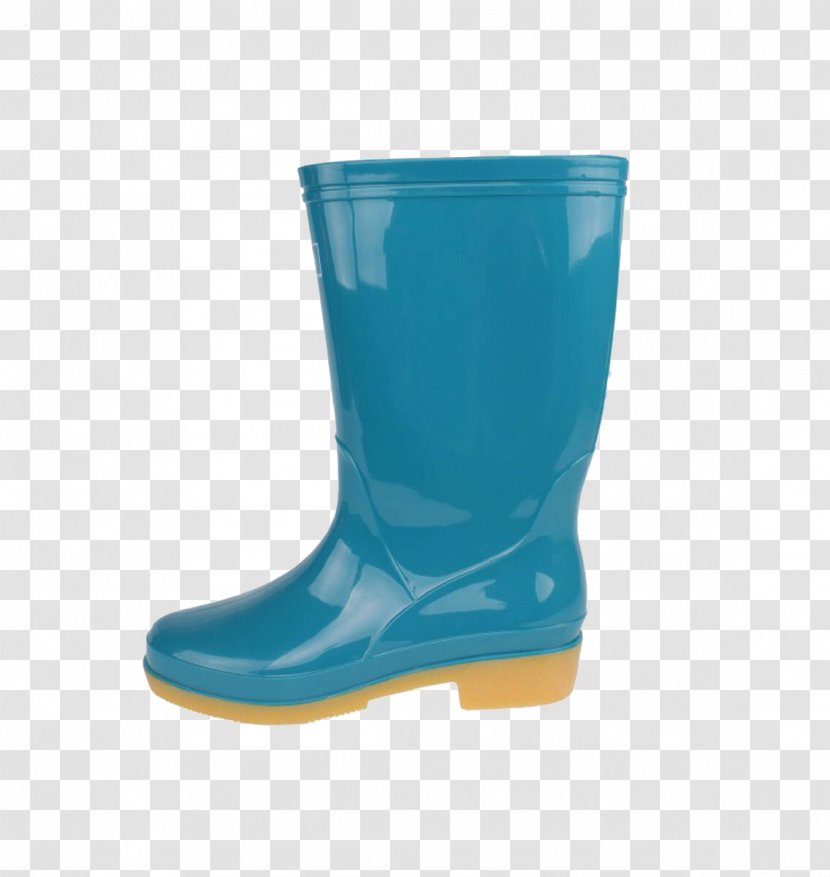 Wellington Boot Shoe Blue - Rain Transparent PNG