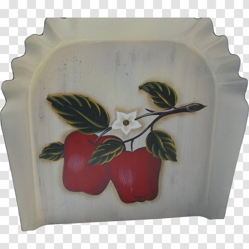 Porcelain Flowerpot - Platter - Hand Painted Leaves Transparent PNG