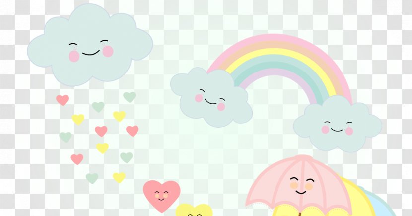 Rain Cloud Clip Art - Watercolor - Lollipops Transparent PNG