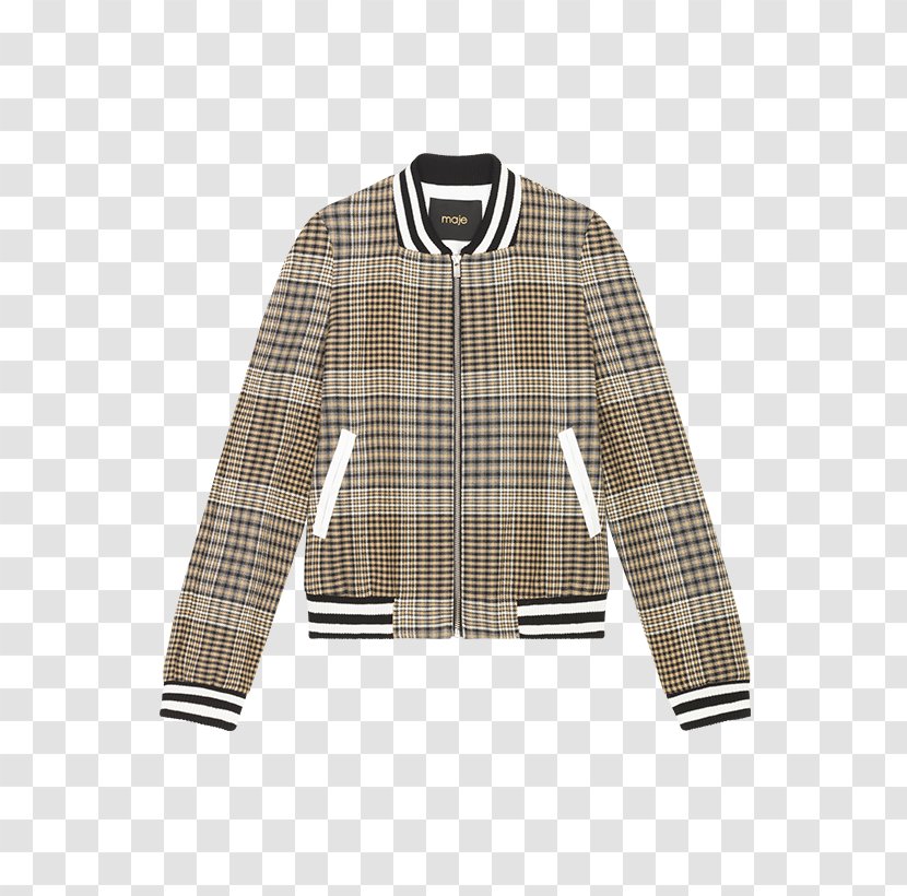 Hoodie Leather Jacket Aritzia Coat - Tartan Transparent PNG