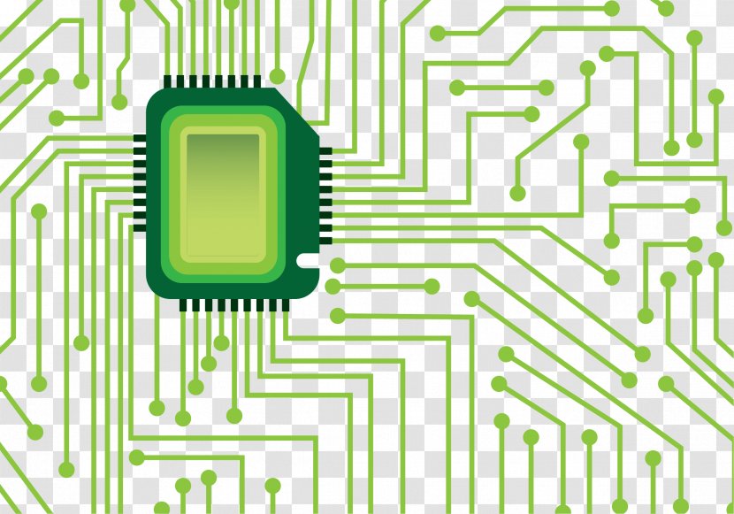 Electrical Network Integrated Circuit Electronic Engineering Printed Board - Diagram - Micro Chip Transparent PNG