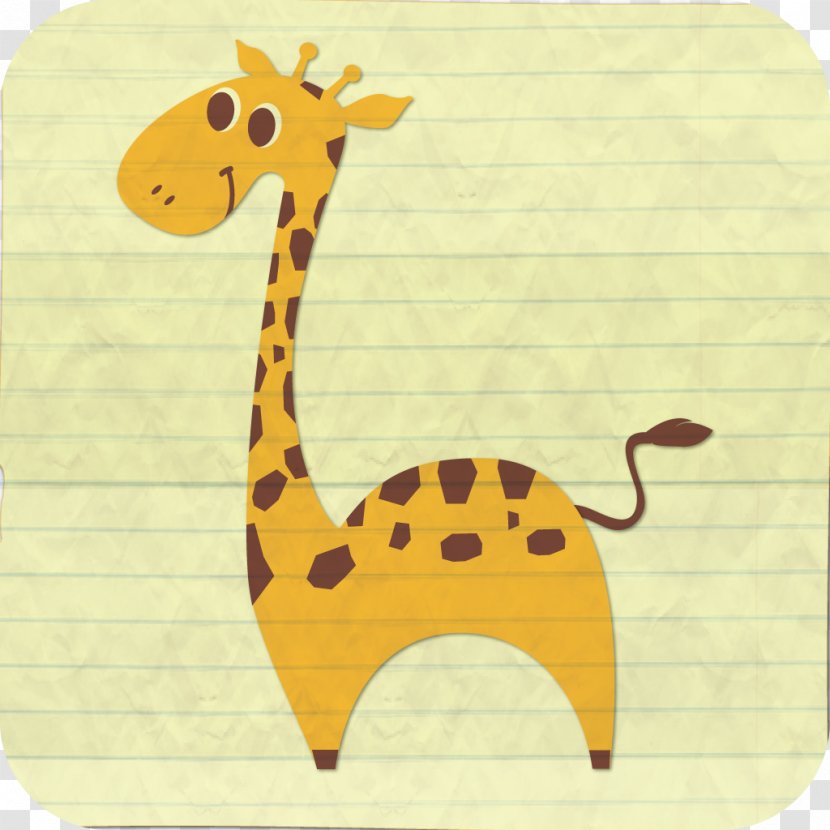 Baby Jungle Animals Cartoon Drawing Clip Art - Giraffidae - Safari Transparent PNG