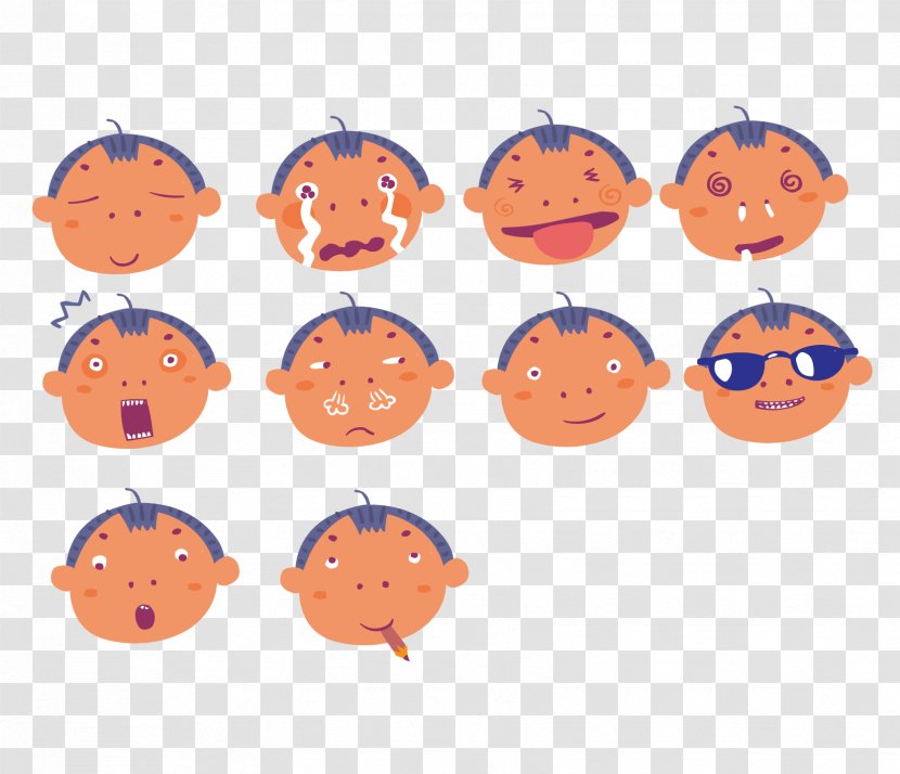 Cartoon Boy Child - Frame - Expression Avatar Transparent PNG