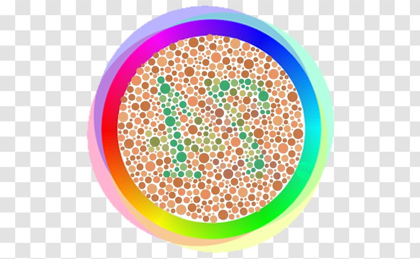 Ishihara Test Color Blindness Vision Visual Perception Wikipedia - Area - Ishihara's Tests For Colour Deficiency Transparent PNG
