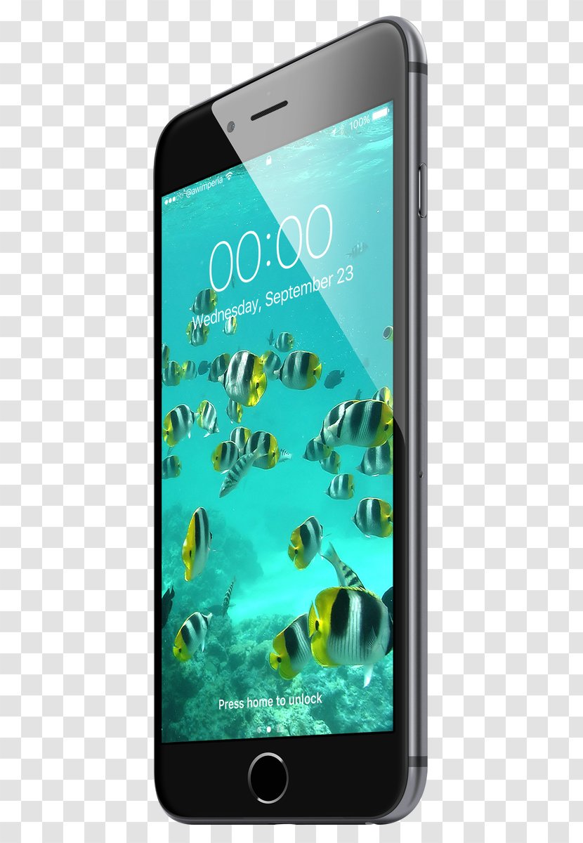 Smartphone Feature Phone IPhone X 8 - Aqua Transparent PNG