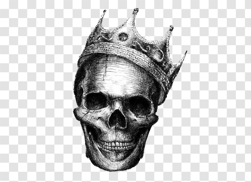 Human Skull Symbolism Drawing Desktop Wallpaper King - Headgear Transparent PNG