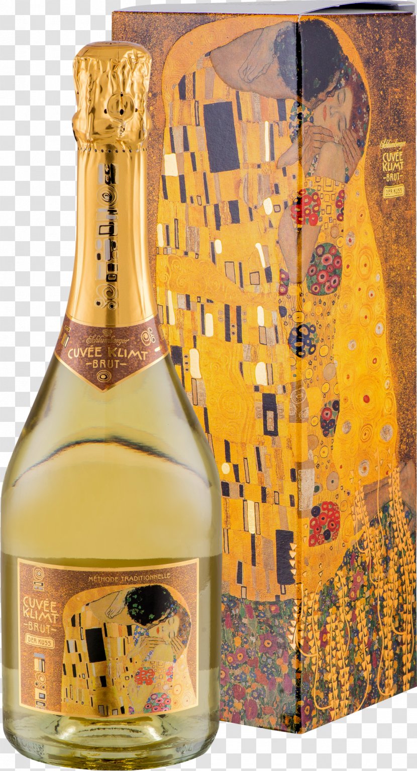 Champagne The Kiss Belvedere, Vienna Wine - Painting Transparent PNG