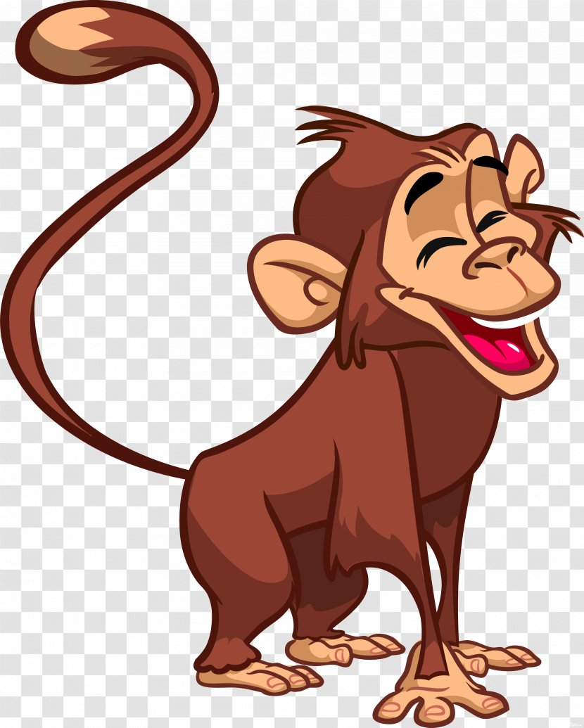 Ape Chimpanzee Baboons Monkey - Cartoon - Animals Vector Transparent PNG