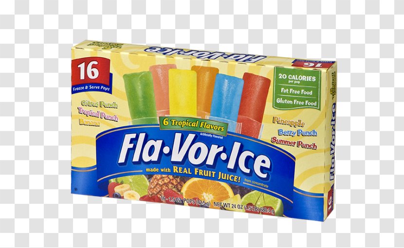 Ice Pop Flavor Fla-Vor-Ice Freezie - Food Transparent PNG