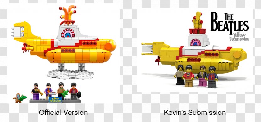 Lego Ideas The Beatles LEGO 21306 Yellow Submarine - Kiddiwinks Store Forest Glade House Transparent PNG
