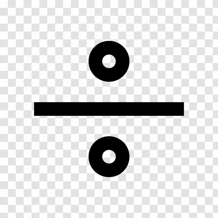Symbol Obelus Division Mathematics - Text Transparent PNG