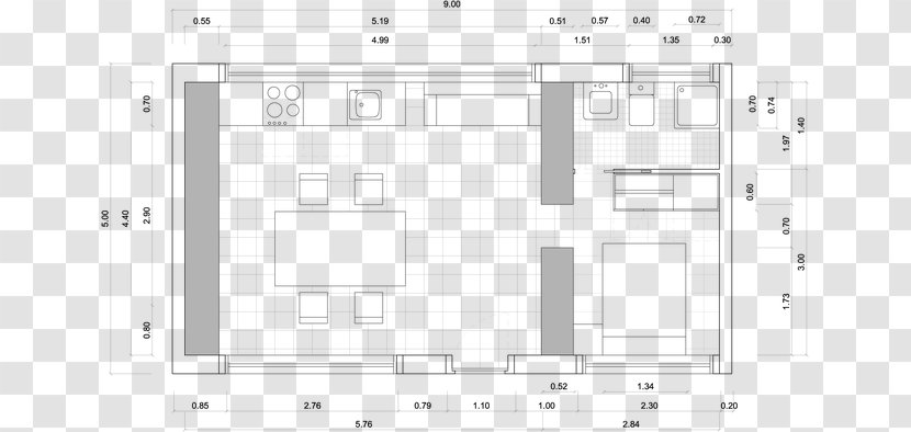 Architecture Floor Plan - Bodega Transparent PNG