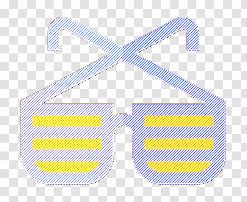 Birthday And Party Icon Sunglasses Icon Hip Hop Icon Transparent PNG