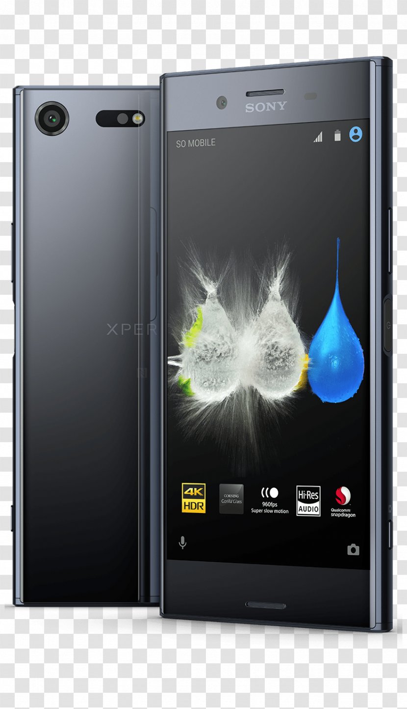 Sony Xperia XZ C3 Mobile 索尼 Deepsea Black - Cellular Network - Android Transparent PNG