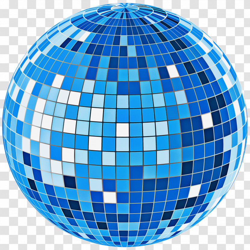 Blue Turquoise Pattern Sphere Ball Transparent PNG
