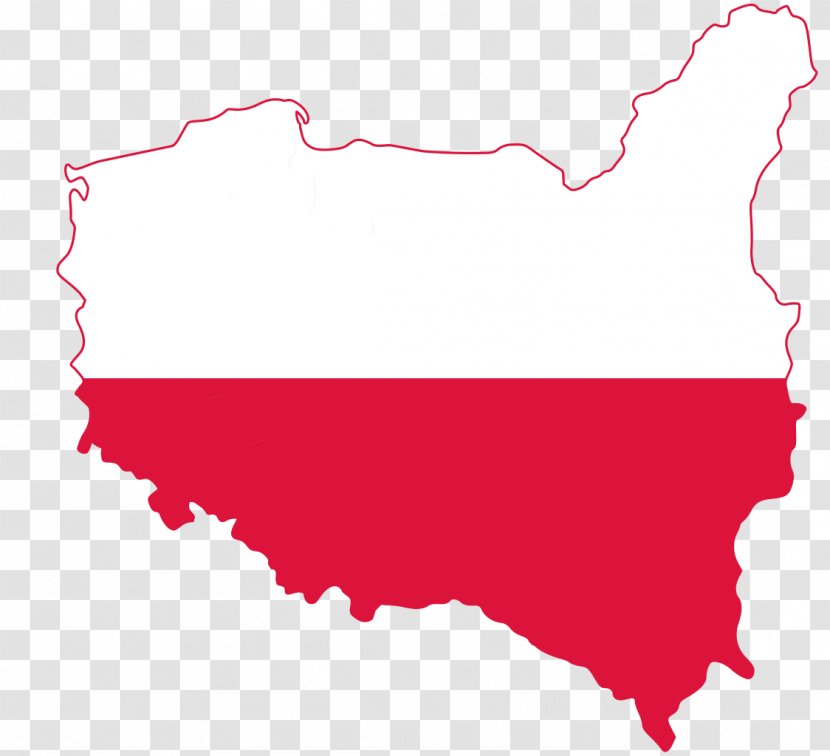 Flag Of Poland Map National - Cartography Transparent PNG
