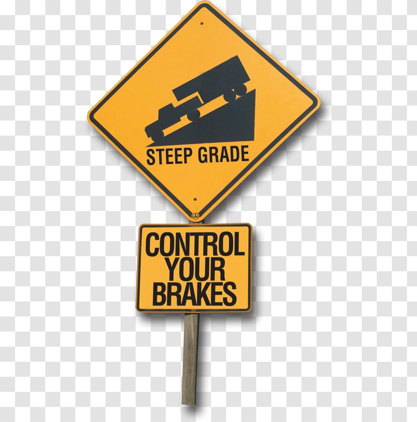 Traffic Sign Brake Braking Distance Trailer Signage - Usa Signs Transparent PNG