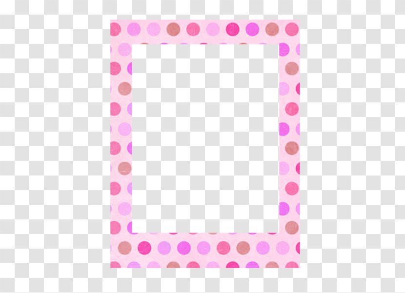 Polka Dot Line Point Picture Frames Pink M Transparent PNG