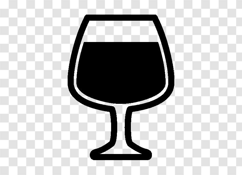 Wine Glass Sticker Advertising - Black And White Transparent PNG