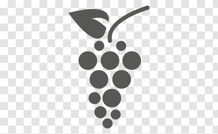 Winery Grape Saperavi - Monochrome - Vector Transparent PNG
