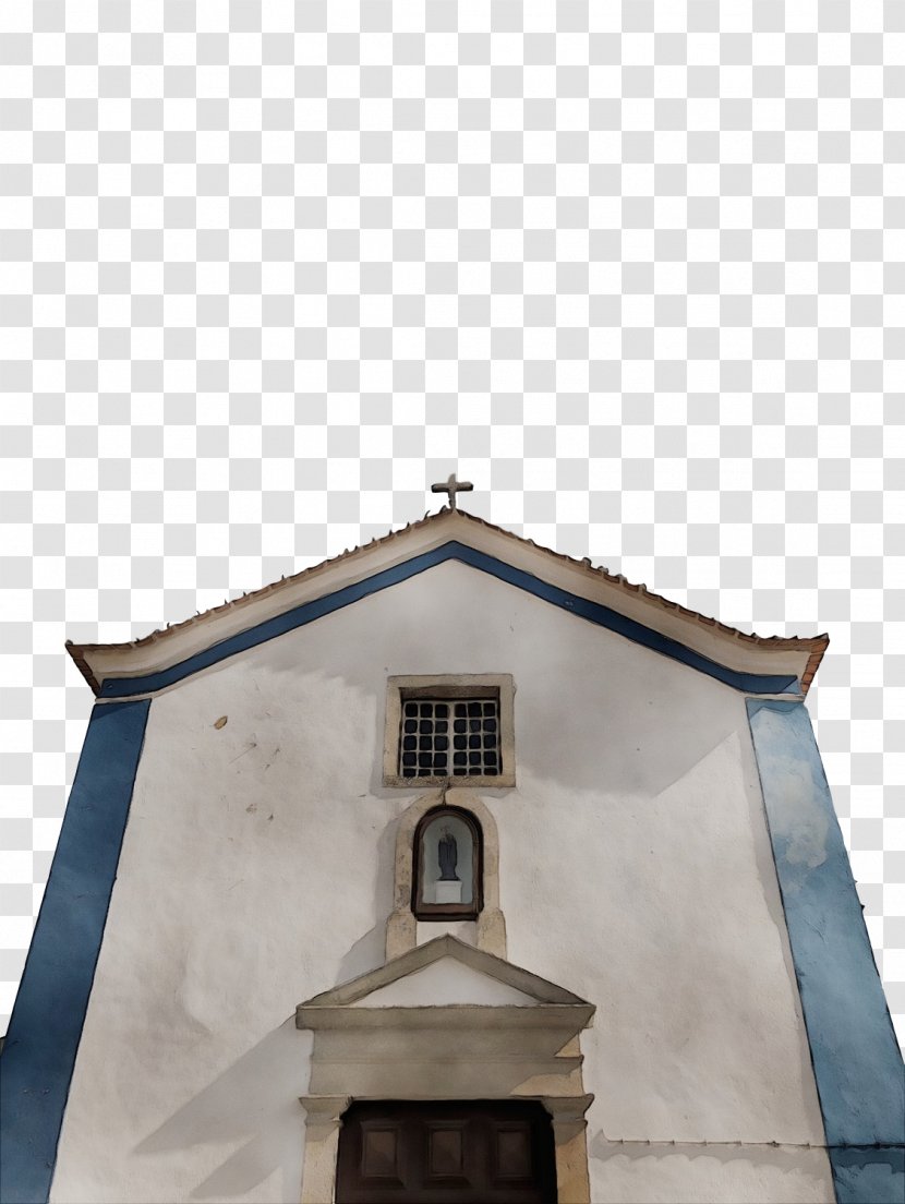 Chapel Steeple Building Place Of Worship Architecture - Watercolor - Spanish Missions In California Mission Transparent PNG