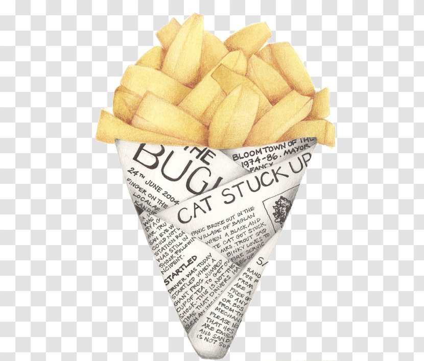 French Fries Fish And Chips British Cuisine Drawing Junk Food - Mcdonalds Transparent PNG