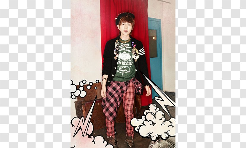 Tartan Sleeve SHINee The First Fashion - Outerwear - Onew Transparent PNG