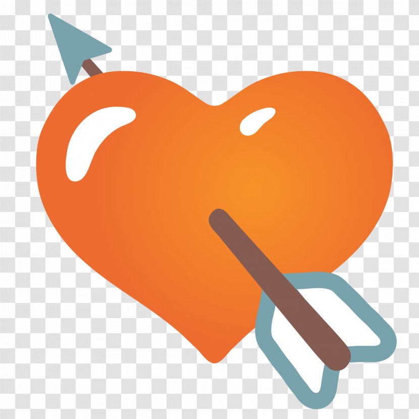 Emoji Cupid Heart Arrow Android - Commonly Used Hair Transparent PNG