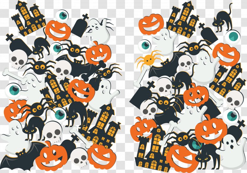 Euclidean Vector Halloween - Illustration - European And American Holiday Element Transparent PNG