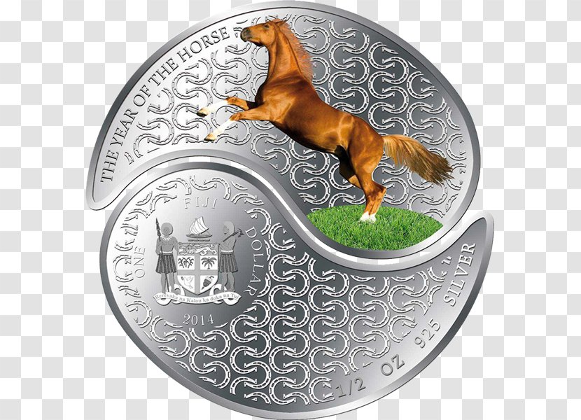 Coin Perth Mint Yin And Yang Fijian Dollar - Silver Transparent PNG