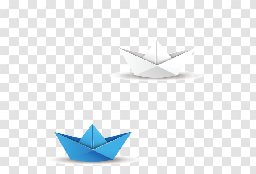 Paper Origami Boat - Symmetry Transparent PNG