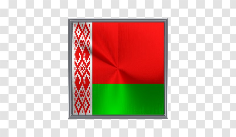 Flag Of Belarus Stock Photography - Red - Metal Square Transparent PNG