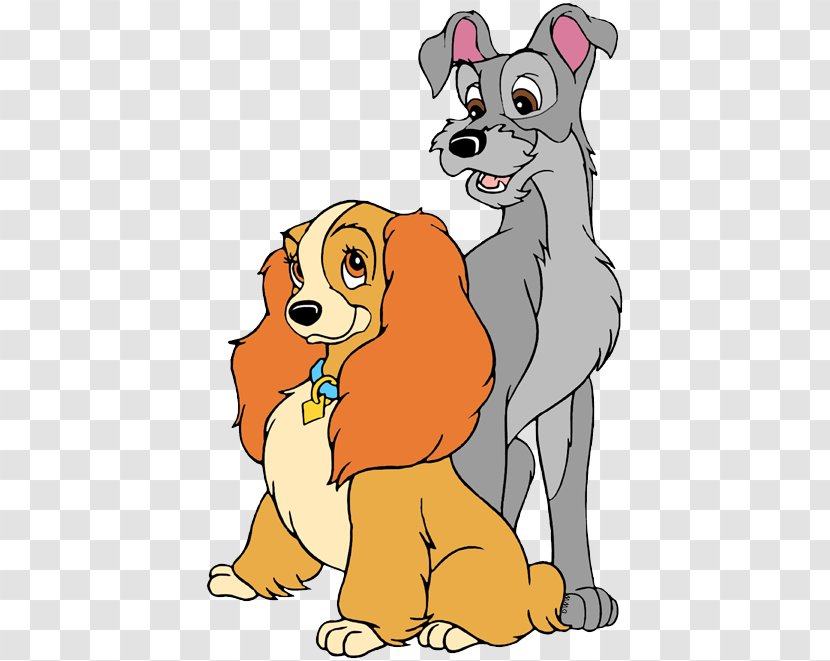 Lady And The Tramp Puppy Whiskers Clip Art - Animal Figure Transparent PNG
