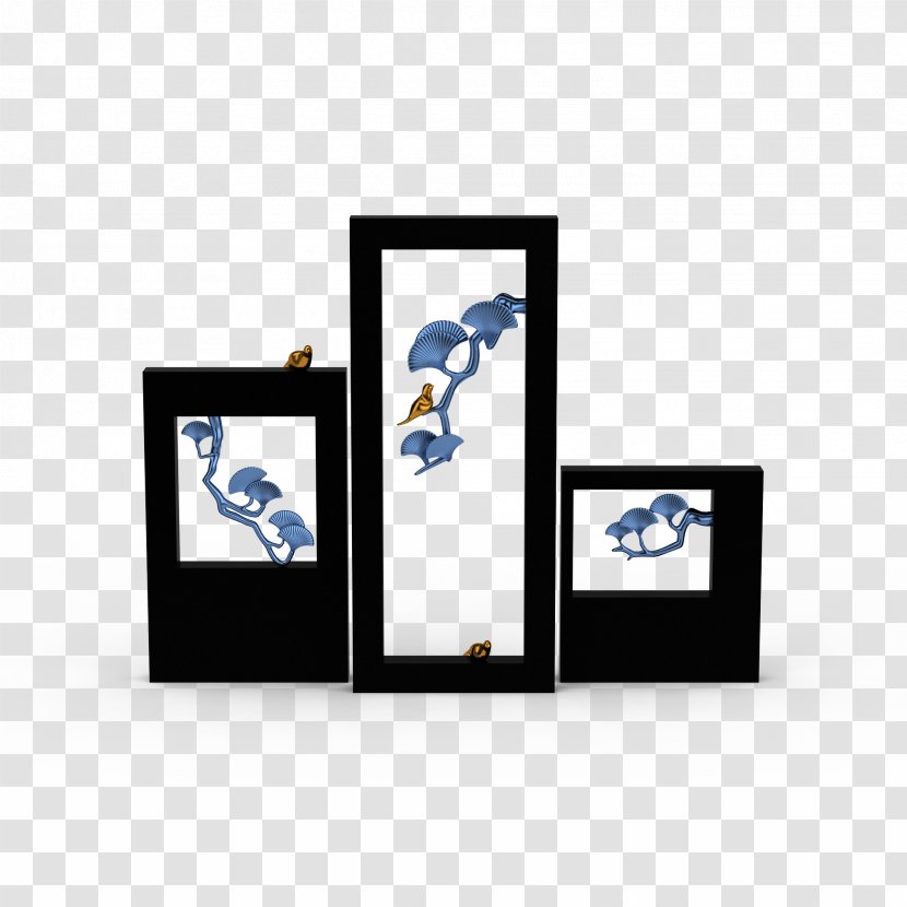 Folding Screen Download Icon - Multimedia - Square Retro Japanese Combination Transparent PNG