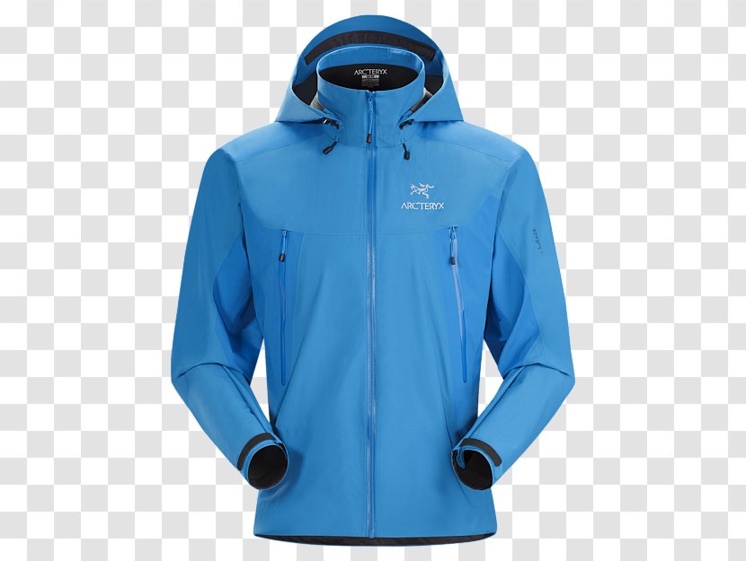 Arc'teryx Beta LT Jacket Men's T-shirt Coat - Cobalt Blue - Technology Arc Transparent PNG